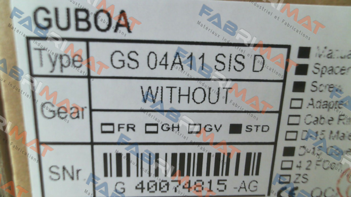 Guboa-GS 04A01 SIS-D price