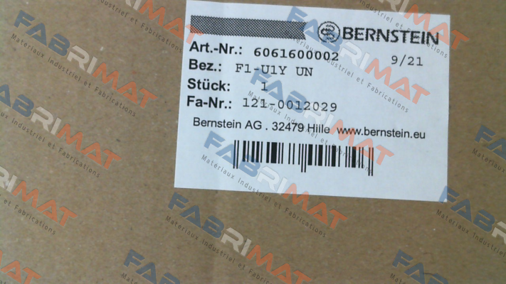 Bernstein-P/N: 6061600002 Type: F1-U1Y UN price