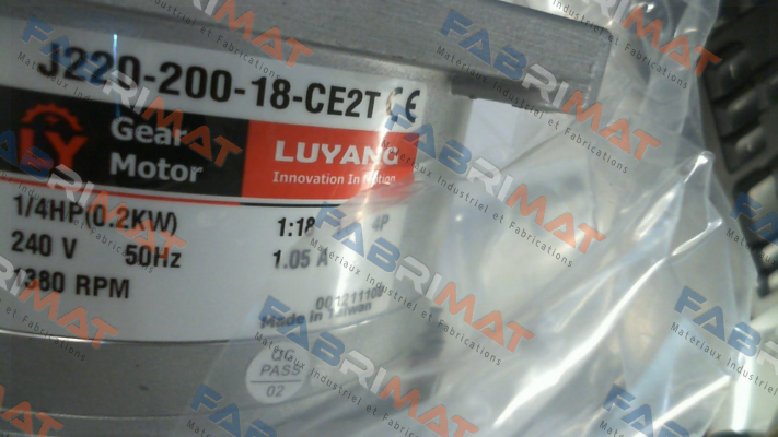 Luyang Gear Motor-J220-200-18-CE2T-G1 price