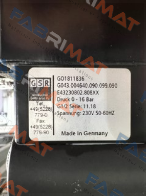 GSR-G043.004640.090.099.090 price