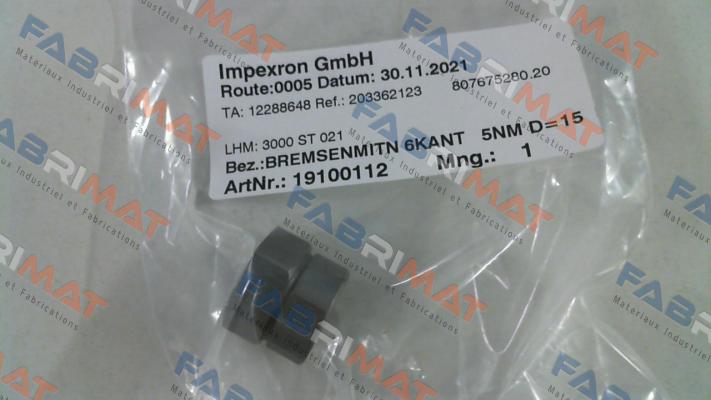 Nord-P/N: 19100112 Type: 6KANT 5NM D=15 P price