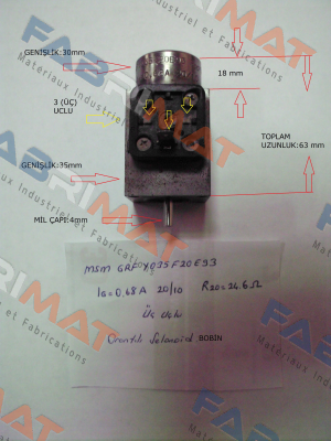 Brevini-MSM GRF Y035F20E93 For: SH6V 075 AC DX 18 obsolete/no replacement  price