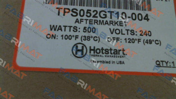 Hotstart-TPS052GT10-004 price