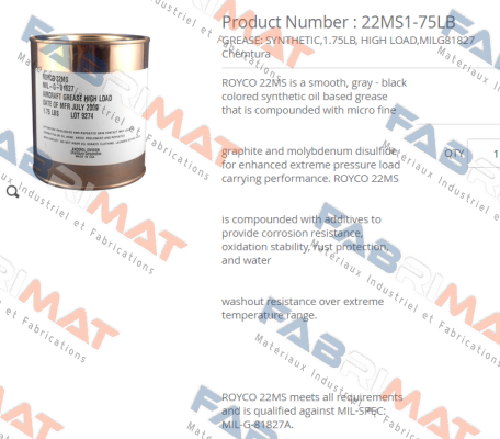 Anderol-22MS1-75LB  price