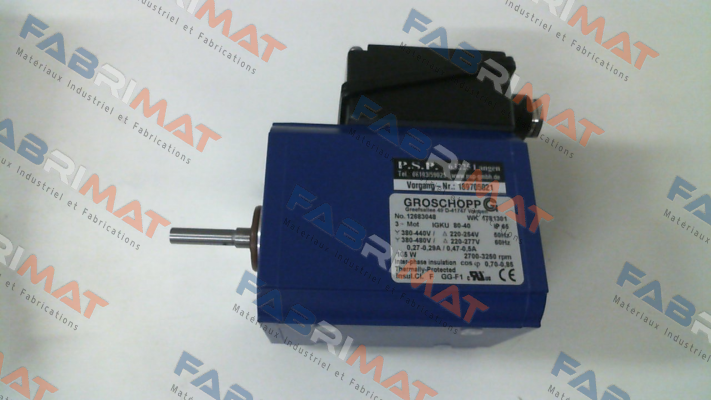 Groschopp-Motor only IGkU 80 40 2pole to suit VE31 gearbox price
