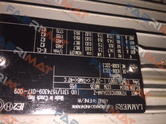 Lammers-1TZ9001-1CB23-4JA4 7,5 KW 1500n  price