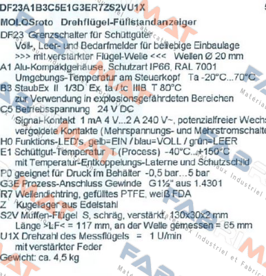 Mollet-DF23A 1B3C5E1G3ER7ZS2VU1X  price
