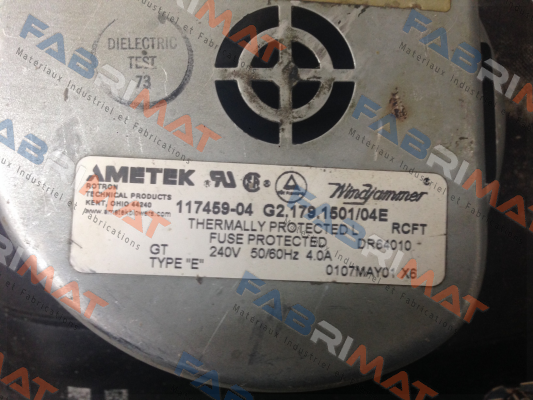 Ametek Windjammer-117459-04 G2.179.1501/04E price