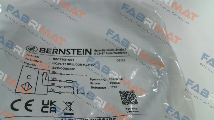 Bernstein-P/N: 6507821001, Type: KCN-T18PU/008-KLP2V price