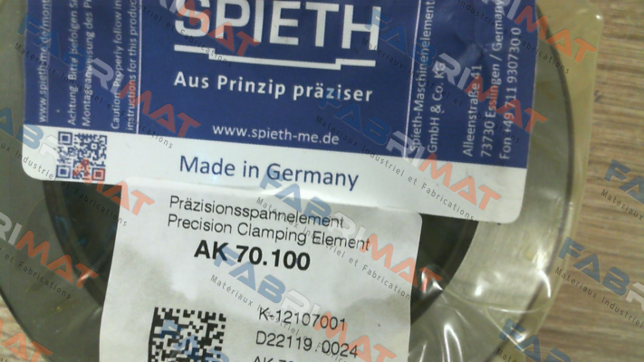 Spieth-K-12107001 / AK 70.100 price