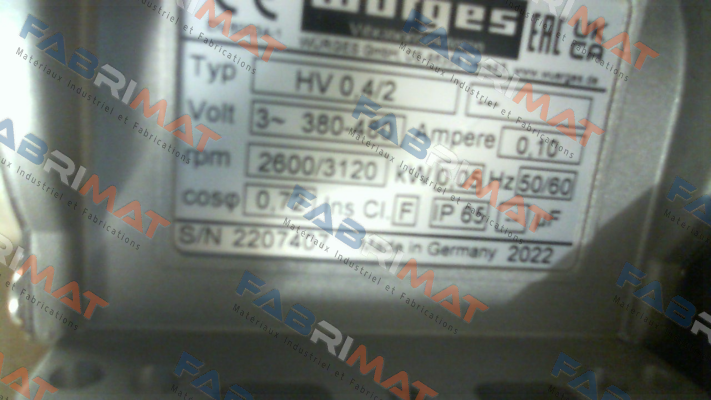Wurges-HV 0,4/2 380-480V 50/60Hz / 82060 price