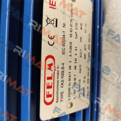 Felm-FA3 100LB-4 3 kW IE3 price