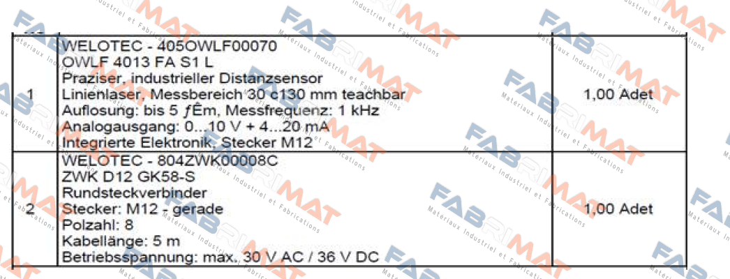 Welotec-OWLF 4013 FA S1 L price