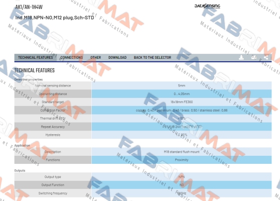 Micro Detectors / Diell (now Datasensing)-AK1/AN-1H4W price