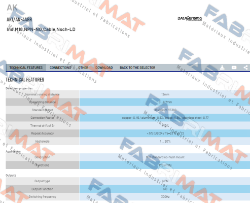 Micro Detectors / Diell (now Datasensing)-AK1/AN-4A8R price