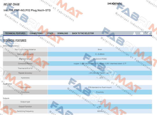 Micro Detectors / Diell (now Datasensing)-AK1/AP-2H4W price
