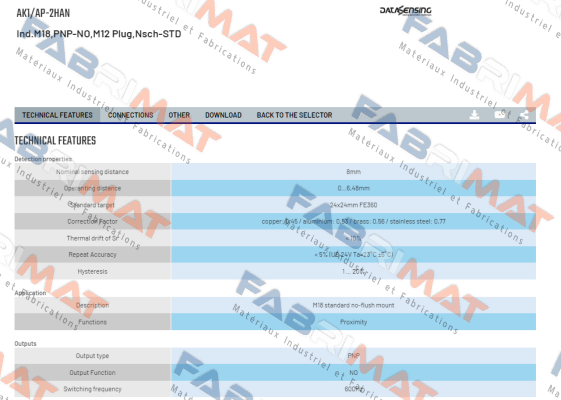 Micro Detectors / Diell (now Datasensing)-AK1/AP-2HAN price