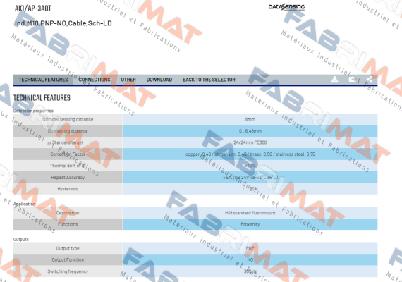Micro Detectors / Diell (now Datasensing)-AK1/AP-3A8T price