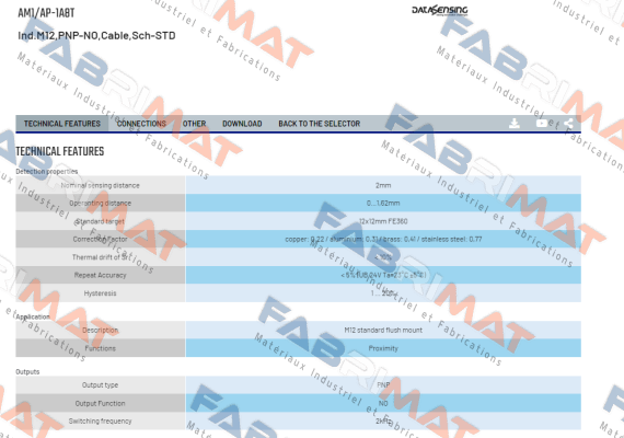 Micro Detectors / Diell (now Datasensing)-AM1/AP-1A8T price