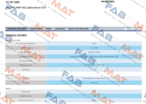 Micro Detectors / Diell (now Datasensing)-AT1/AP-2A8R price