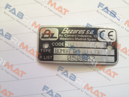 Bezares-5019306/BOMBA BU-20 LTS alternative 5044406: BE 23 and 5046706: BEU 23  price