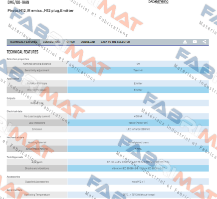 Micro Detectors / Diell (now Datasensing)-DME/00-1HAN price