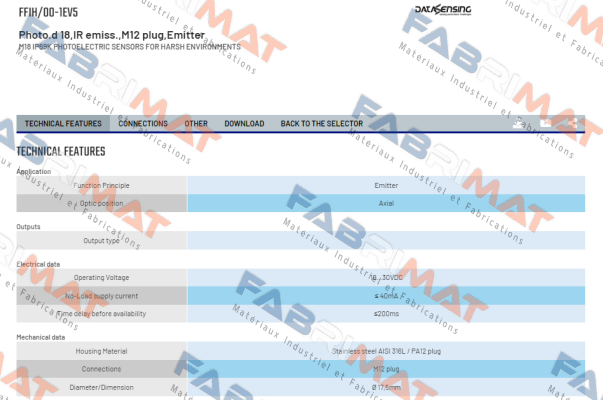 Micro Detectors / Diell (now Datasensing)-FFIH/00-1EV5 price