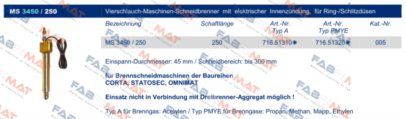 Messer-MS 3450/250-PMY price