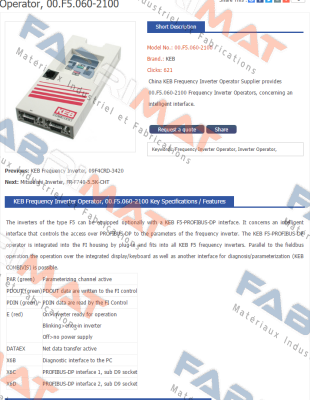 LAIPPLE KEB-00F5060-2100 price