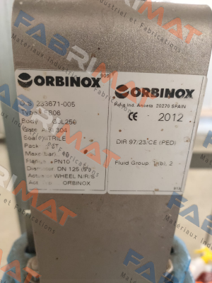Orbinox-Typ EB06 PN10 DN 125 price
