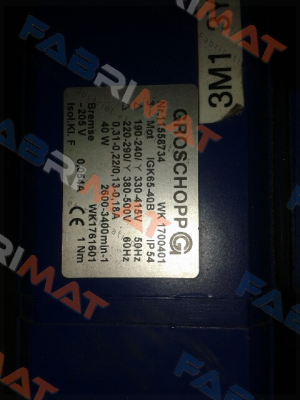 Groschopp-Typ: IGK 65-40B  price
