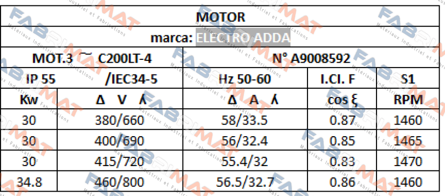 Electro Adda-TC 200 L-4  price