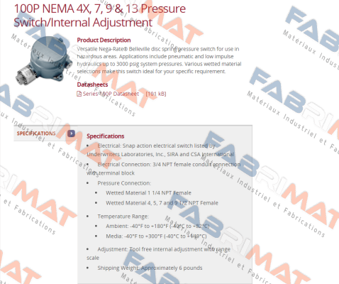 ITT NEO DYN-100P11C7  price
