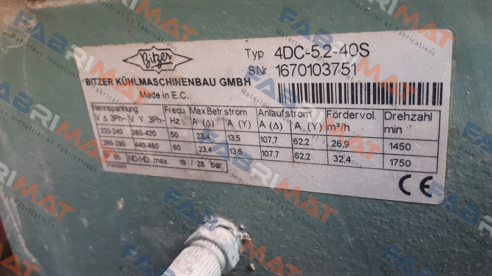 Bitzer-4DC-5.2-40S - obsolete, replaced by  4DES-5Y-40S 400V  price