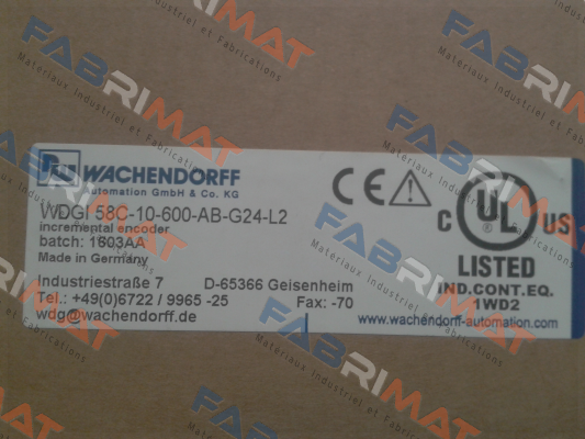 Wachendorff-Coupling 10mmx40mm for encoder WDGI 58C-10-600-AB-G24-L2  price