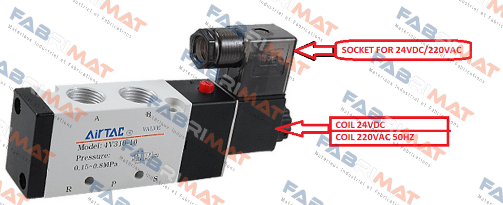 Airtac-COIL 220VAC FOR 4V310-10 + SOCKET  price