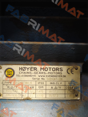 Hoyer Motors-Y2E2-225MA-4 price