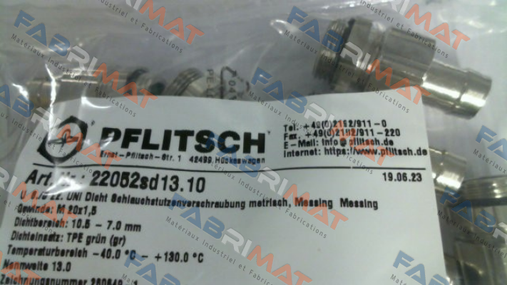PFLITSCH-22052sd13.10 price