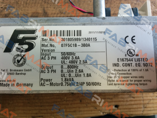 LAIPPLE KEB-07F5C1B-3B0A  price