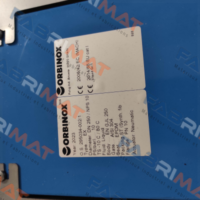 Orbinox-Typ EXN DN250 price