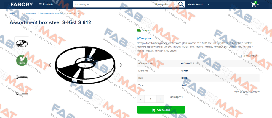 Fabory-41010000612 price