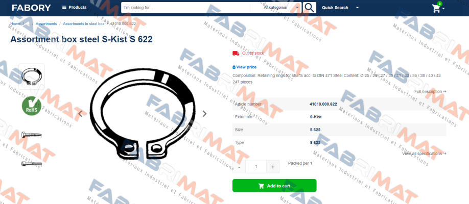 Fabory-41010000622 price