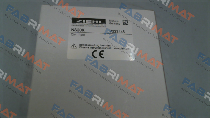 Ziehl-V223445 / NS20K price