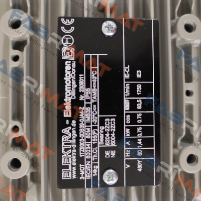 Lammers-1TZ9003-0DB39-0JA4 0,75 kW 1800 1/min. price