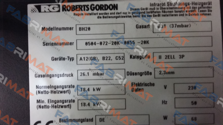 Combat (formerly Roberts Gordon)-Abgasventilator BH Airflow  price