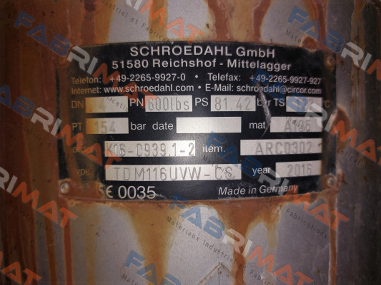 Schroedahl-TDM116UVW-CS price
